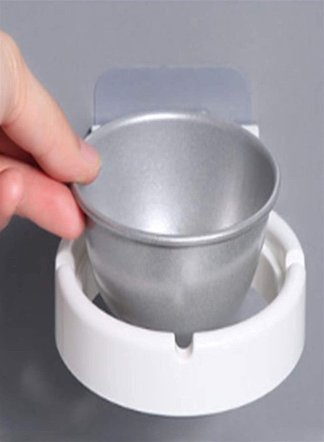 KITOOL 1 PCs Stainless Steel Ashtray Cigarettes storage rack Wall-mounted Is Used For Balconies,Walls,Tables Bathroom, Toilet, office Cigarettes Lighter Storage rack Tool Box (pack - 1 (white) - Image 3